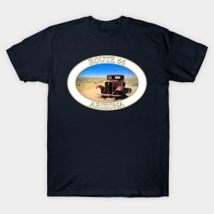 Antique Car on Historic Old Route 66 in Arizona T-Shirt